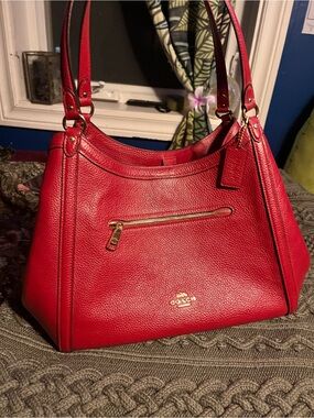Coach Red Leather Kristy Shoulder Bag